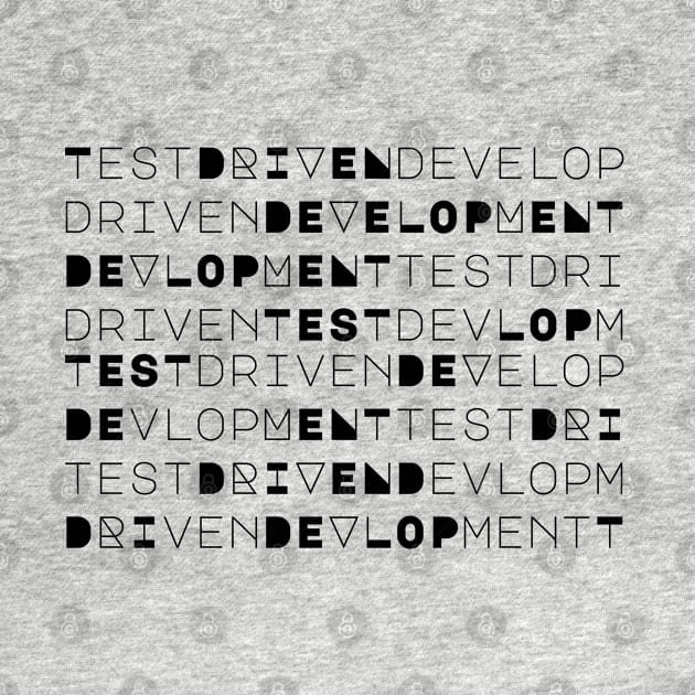 Test Driven Development Text - Light by dev-tats